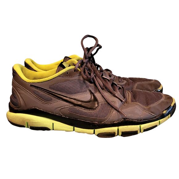 Nike Free TR Gray Yellow Track Running Shoe Fitness Trainer Tennis Shoe 11.5 Men - Picture 4 of 7